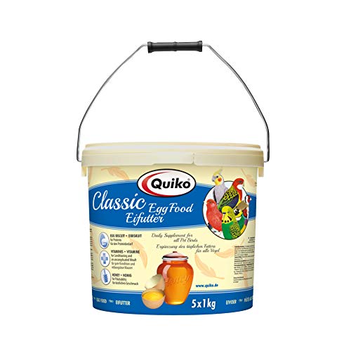 Quiko Classic – Eifutter, Kraft- und Aufzuchtfutter für alle Ziervogelarten, 1er Pack (1 x 5 kg)