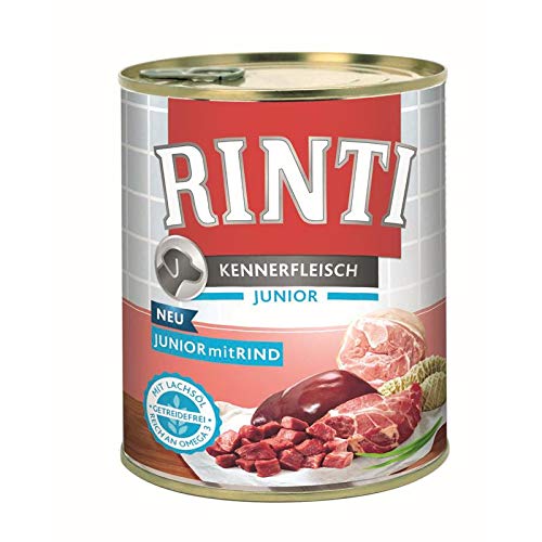 Rinti Kennerfleisch Junior Rind | 12x 800g Hundefutter nass